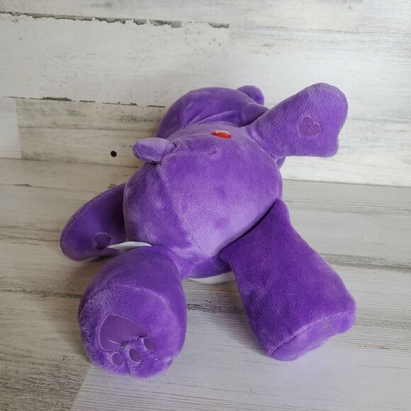 Care Bears Share Bear Purple White Lollipops 12" Plush Stuffed Animal 2015 NICE! - Picture 5 of 10